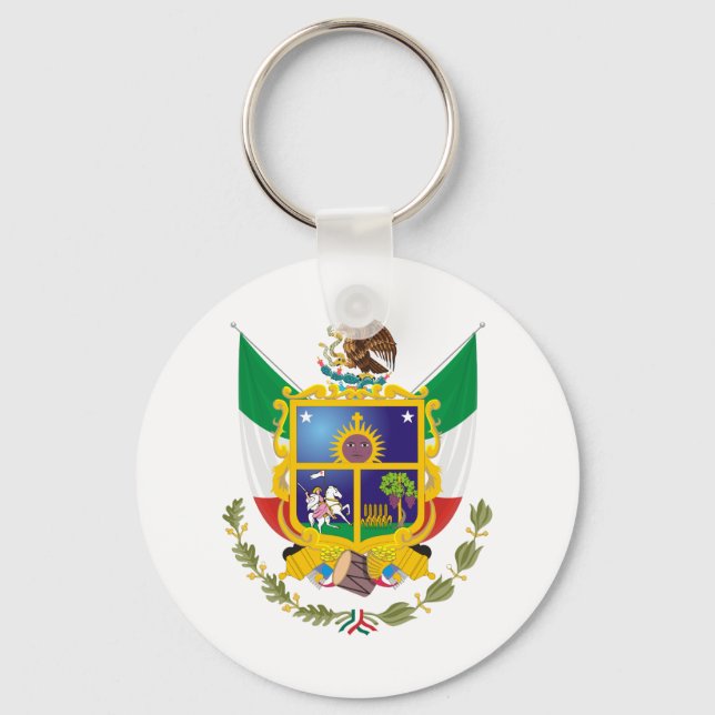 Llavero Coat of Arms Queretaro Official Mexico Symbol Logo (Anverso)
