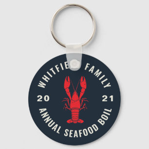 Llavero Cocción de mariscos familiar personalizada del 4 d