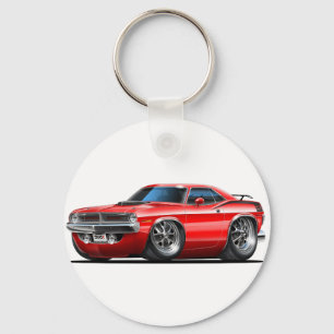 Llavero Coche 1970 del rojo de Plymouth Cuda