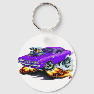 Llavero Coche 1971-73 de la púrpura de Cuda
