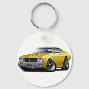 Llavero Coche amarillo 1970-72 de Buick GS