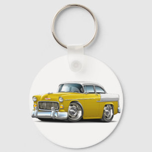 Llavero Coche Amarillo-Blanco 1955 de Chevy Belair
