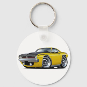 Llavero Coche Amarillo Cuda De 1970