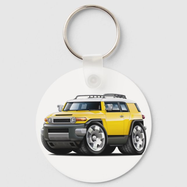 Llavero Coche amarillo Fj Cruiser (Anverso)