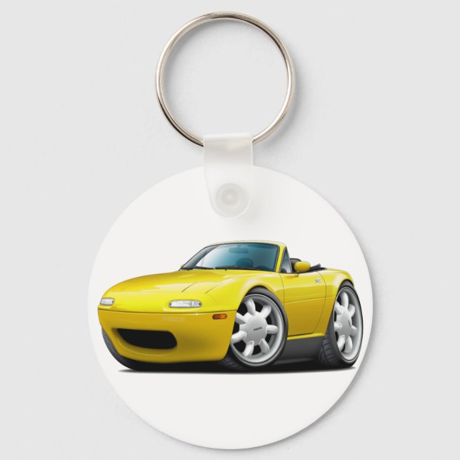 Llavero Coche amarillo Miata 1990-98 (Anverso)