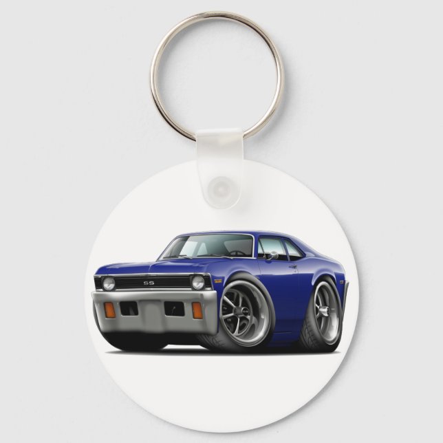 Llavero Coche azul oscuro Nova 1971-72 (Anverso)