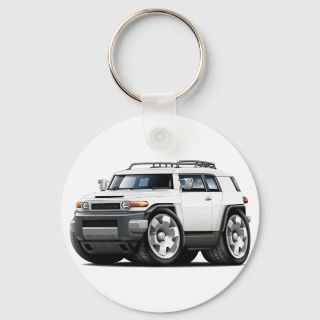 Llavero Coche blanco Fj Cruiser (Anverso)