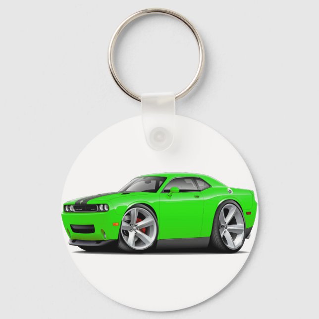 Llavero Coche Challenger SRT8 Lime-Black (Anverso)