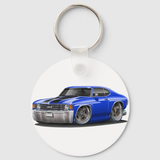Llavero Coche Chevelle Blue-Black 1971-72 (Anverso)