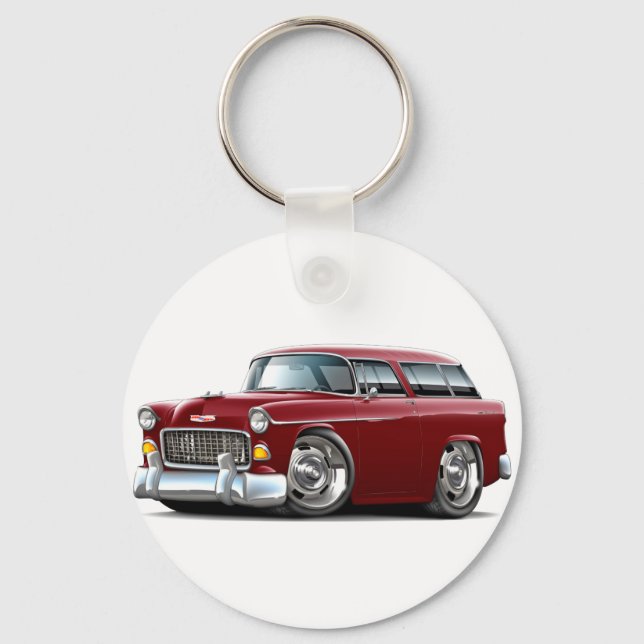 Llavero Coche Chevy Nomad Maroon 1955 (Anverso)