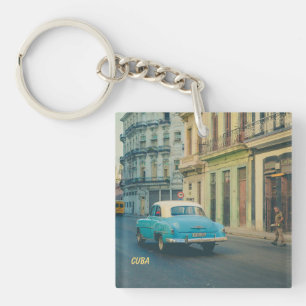 Llavero Coche Clásico Antiguo Fotografía Callejera La Haba