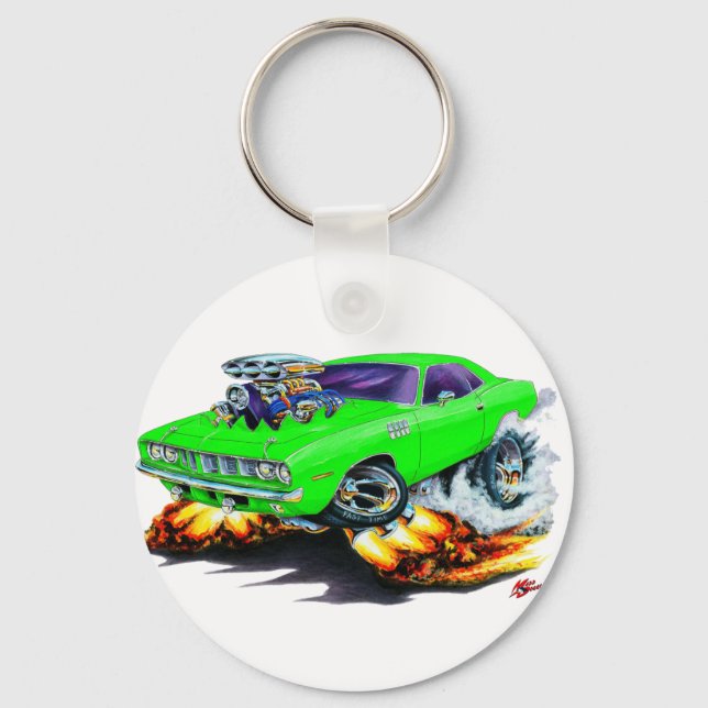 Llavero Coche Cuda Lime 1971-73 (Anverso)