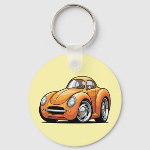 Llavero Coche de Dibujos Clásicos Naranja