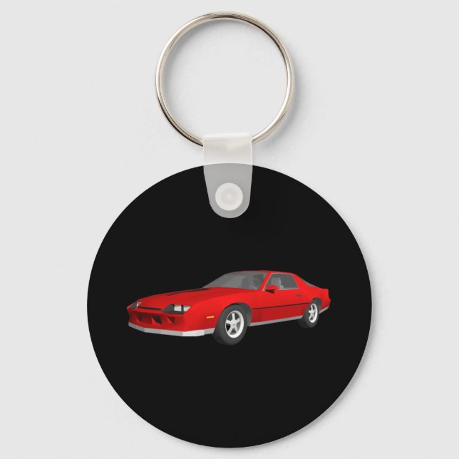 Llavero Coche deportivo Camaro 80: Modelo 3D: Keychain (Anverso)