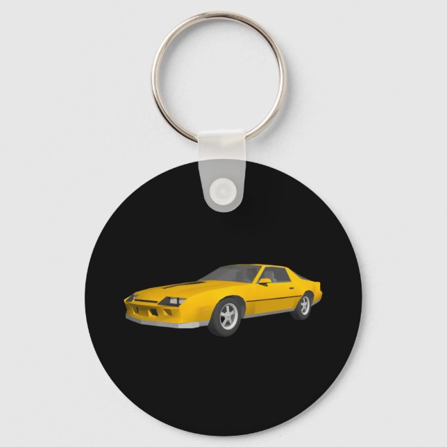 Llavero Coche deportivo Camaro 80: Modelo 3D: Keychain (Anverso)