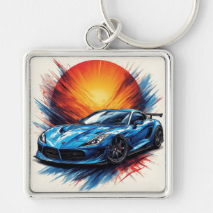 Llavero Coche deportivo dinámico