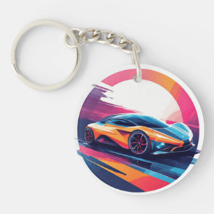 Llavero Coche deportivo futurista
