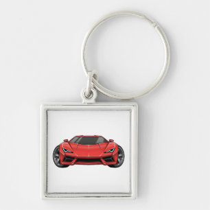 Llavero Coche Deportivo Rojo