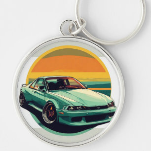 Llavero Coche Deportivo Verde de Alta Velocidad Regalo de 