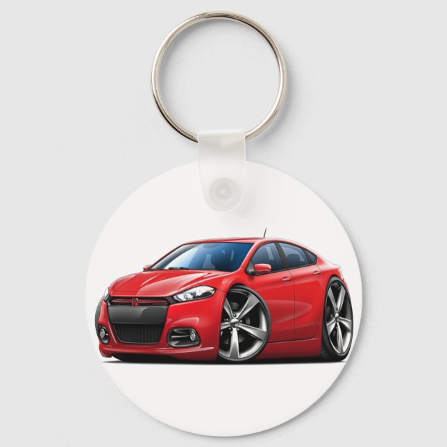 Llavero Coche Dodge Dart Red-Black Grill (Anverso)