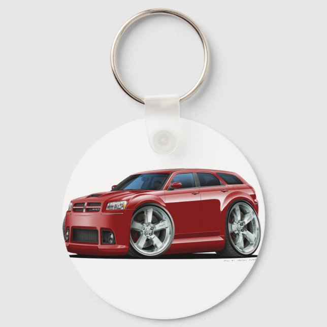 Llavero Coche Dodge Magnum Maroon (Anverso)