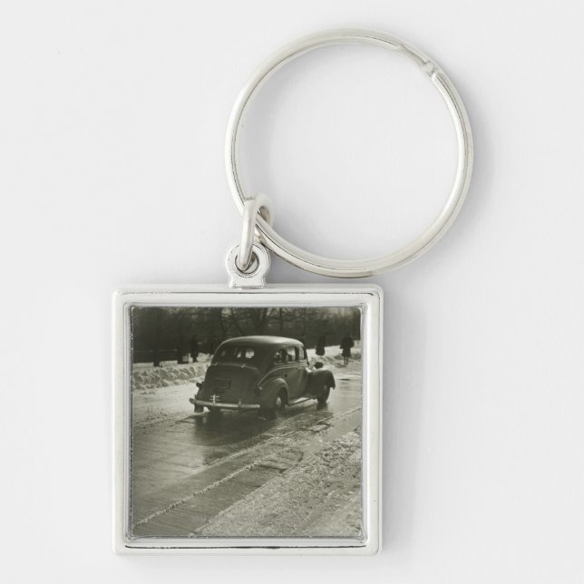 Llavero Coche en el camino (Frente)