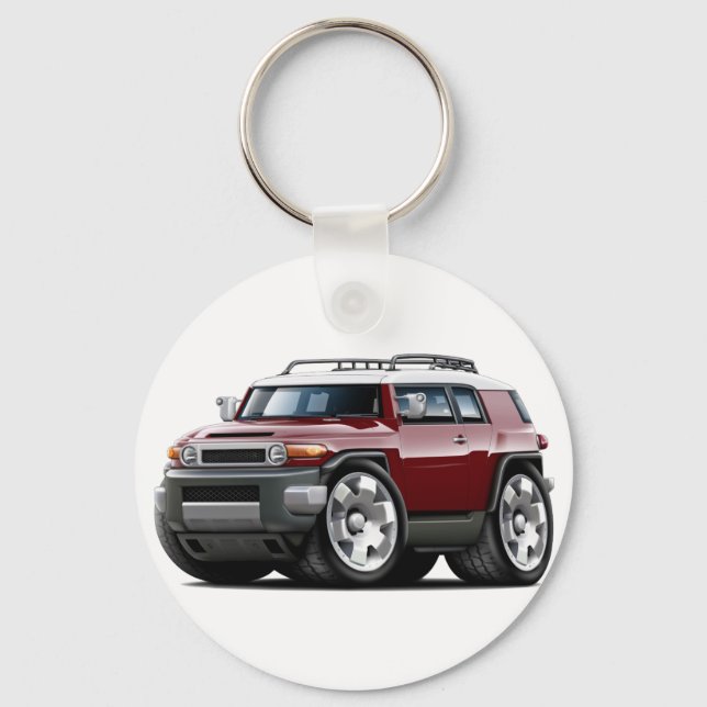 Llavero Coche Fj Cruiser Maroon (Anverso)