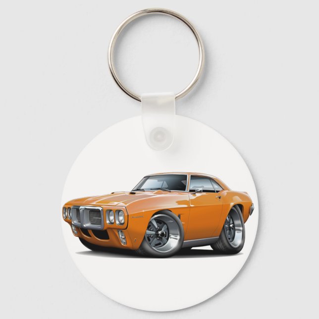 Llavero Coche Naranja de Firebird 1969 (Anverso)