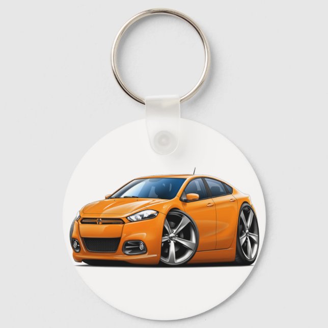 Llavero Coche Naranja Dodge Dart 2013 (Anverso)
