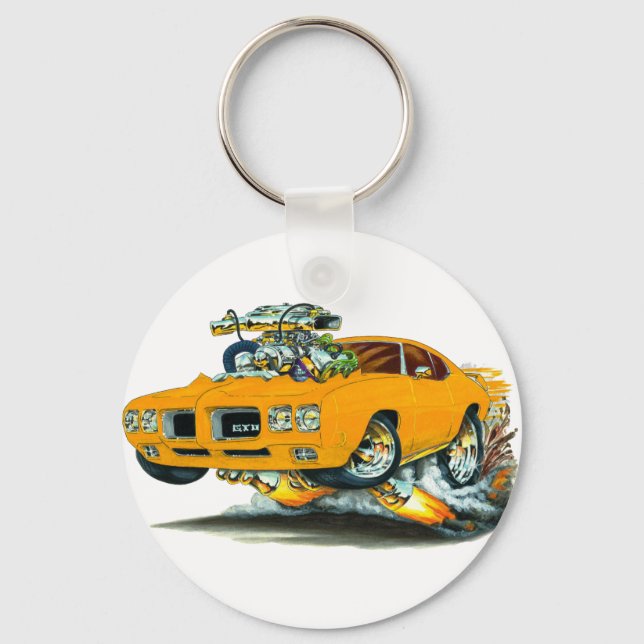 Llavero Coche Naranja GTO 1970 (Anverso)