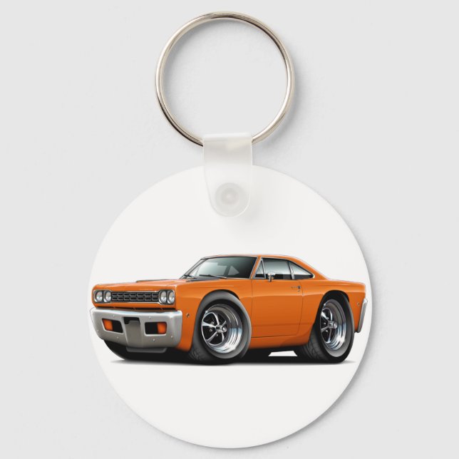 Llavero Coche Naranja Roadrunner 1968 (Anverso)