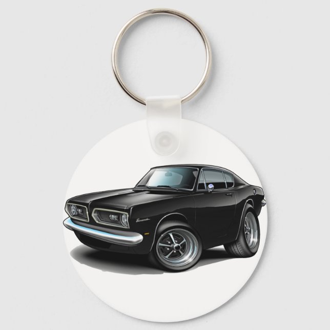 Llavero Coche negro Barracuda 1967-69 (Anverso)