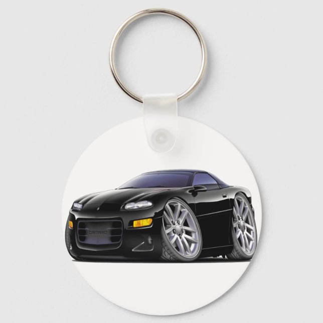 Llavero Coche negro de Camaro 1998-2003 (Anverso)