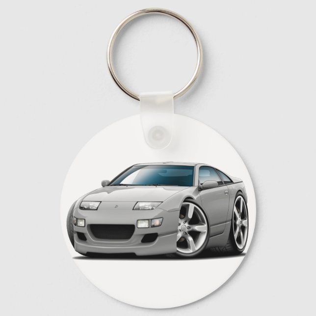 Llavero Coche plateado Nissan 300ZX (Anverso)