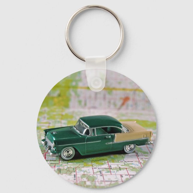 Llavero Coche retro de 1955 (Anverso)
