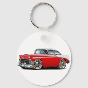 Llavero Coche rojo-blanco Chevy Belair 1956