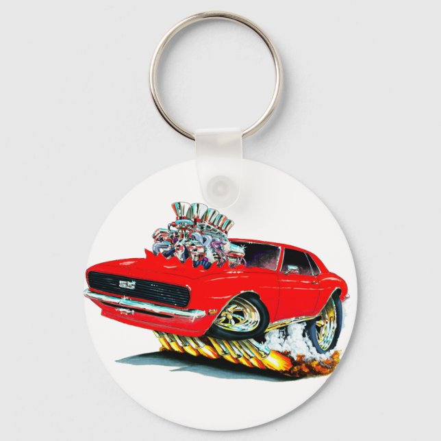 Llavero Coche Rojo Camaro 1968 (Anverso)