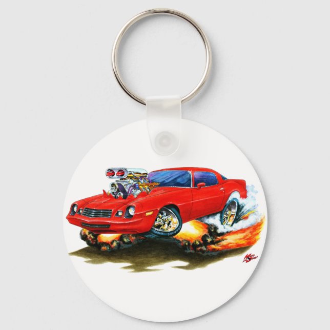 Llavero Coche Rojo Camaro 1979-81 (Anverso)