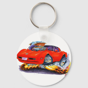 Llavero Coche rojo Corvette 1980-82