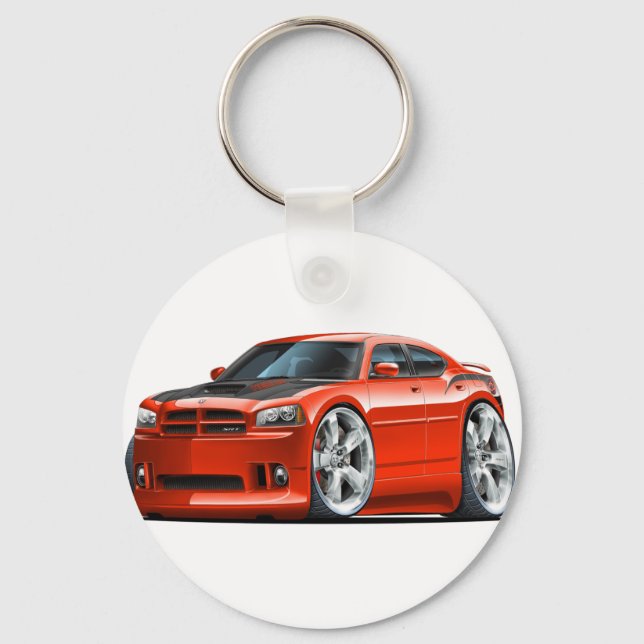 Llavero Coche rojo Dodge Charger Super Bee (Anverso)