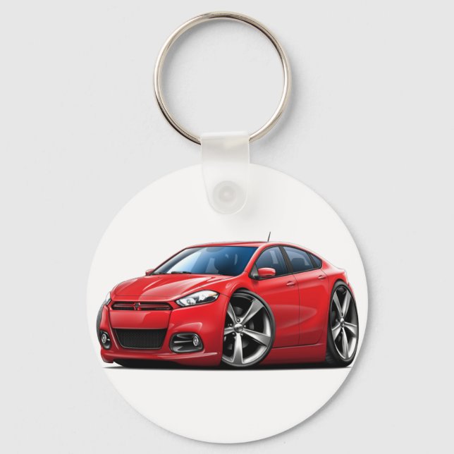 Llavero Coche rojo Dodge Dart 2013 (Anverso)
