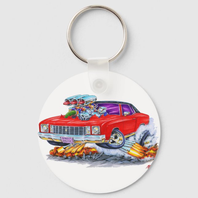 Llavero Coche rojo Monte Carlo de 1972 (Anverso)