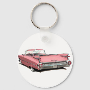 Llavero Coche rosa Cadillac 1959