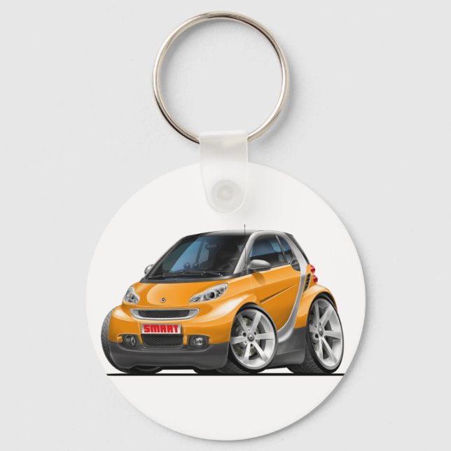 Llavero Coche Smart Naranja (Anverso)