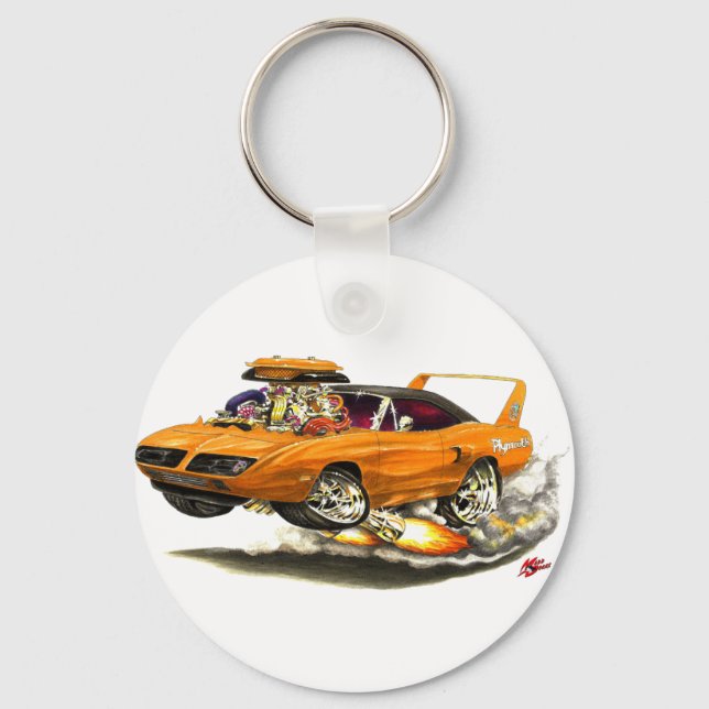 Llavero Coche Superbird Naranja 1970 (Anverso)