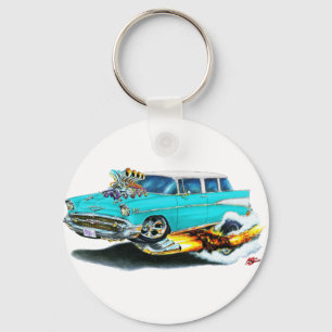 Llavero Coche Turquesa Chevy Nomad 1957