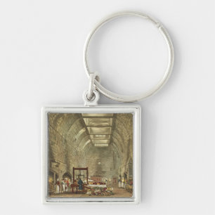 Llavero Cocina antigua, castillo de Windsor, grabado por