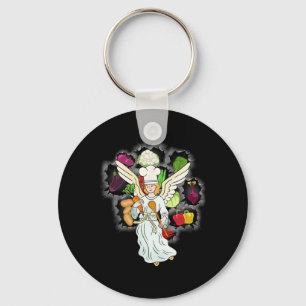 Llavero Cocina celestial de Navidad Verduras Cocina Chef