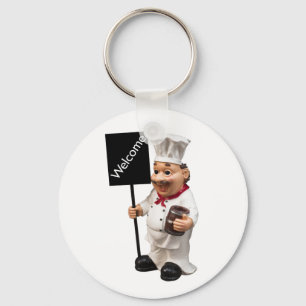 Llavero Cocina del chef - Tarjeta de menú BIENVENIDA