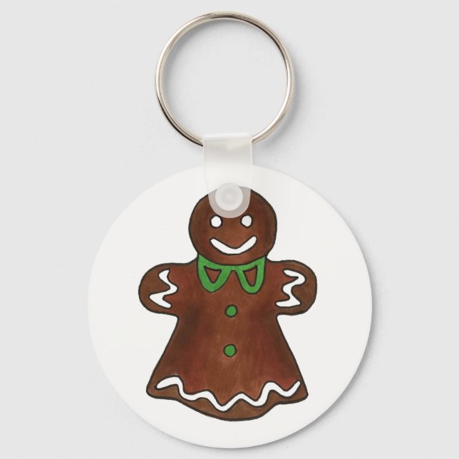Llavero Cocina navideña de Navidades Gingerbread Lady (Anverso)